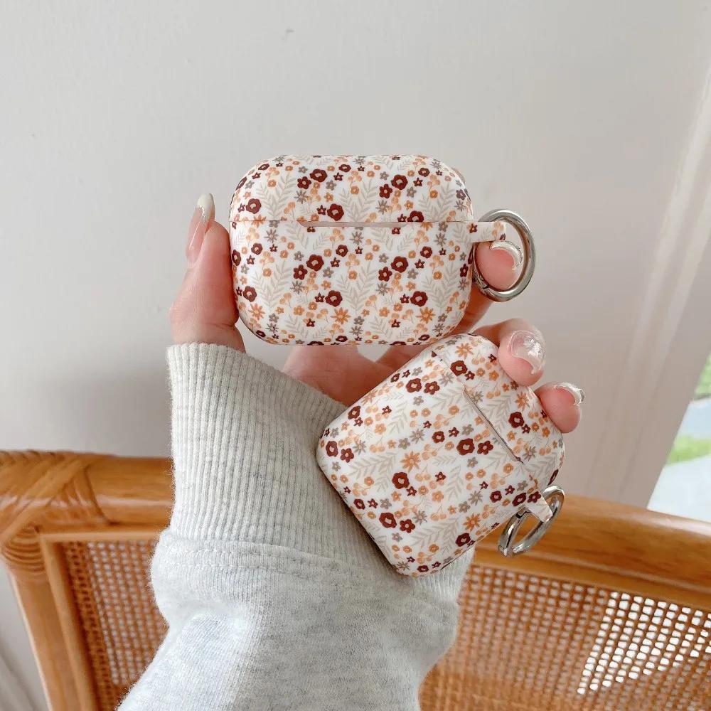Silicone Case For Apple AirPods Pro Pro2 2nd Case Floral Bluetooth Wireless Earphone Sleeve For AirPods 4 3 1 2 Cover Accessorie