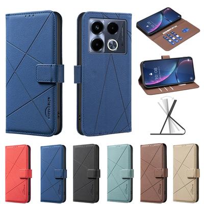 Flip Magnetic Leather Case For Infinix Note 40 4G Note 40 Pro 4G Note 40 Pro 5G Note 40 Pro Plus 5G Cover With Card Slot Stand