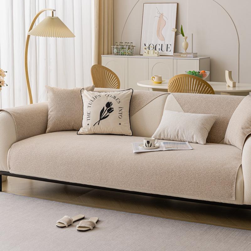 Light Luxury High-End Chenille Sofa Cushion Universal In All Seasons  New Seat Cushion Leather Sofa Cover Cloth Seat Cushion