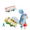 Creative Tritan Material Baby Bus Water Bottle With Cute Straw For Student And Kindergarten Kids