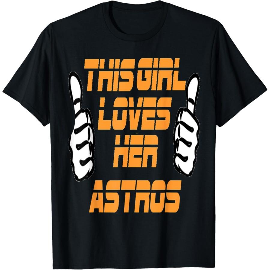 

This Girl Loves Her Astros T shirt T-Shirt(1) XXXXXL чорний