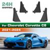4PCS Car Mud Flaps Splash Guards Mudguards Car Mud Flaps Compatible with Chevrolet Corvette C8 2021 2022 2023 2024
