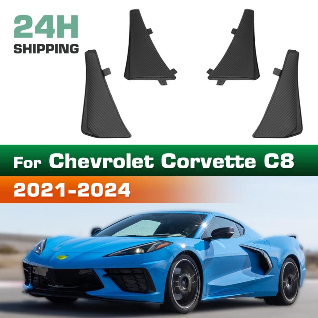 4PCS Car Mud Flaps Splash Guards Mudguards Car Mud Flaps Compatible with Chevrolet Corvette C8 2021 2022 2023 2024