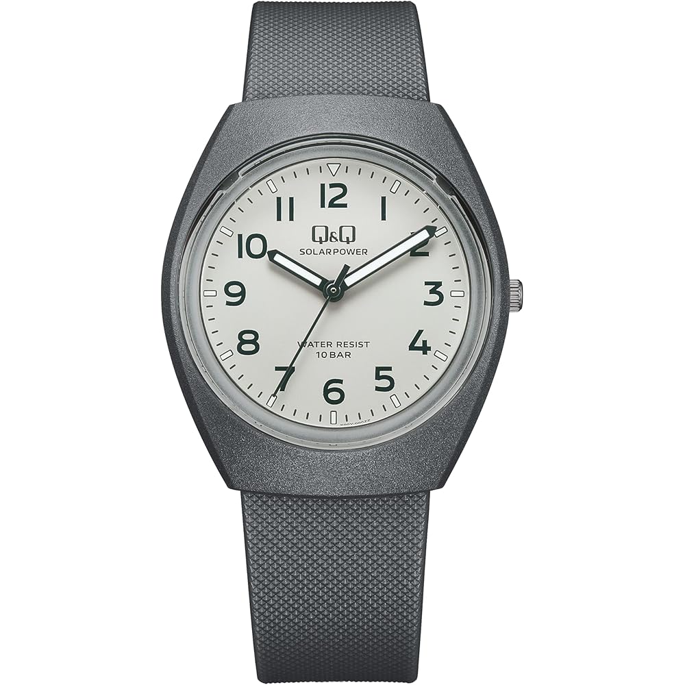 Citizen QQ Solar Analog Watch 10 Bar Water Resistant Lightweight Steel Gray