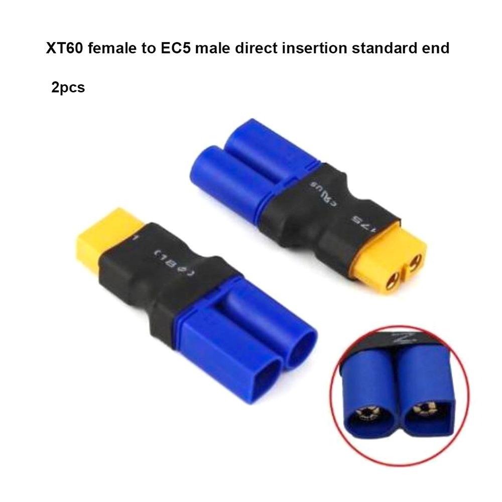 XT90 EC3 Airplane Battery Revolving Female Connector to Banana Head for 2pcs Welding Accessories