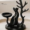 Necklace Display Rack Cute Cat Tree Branch Jewelry Organizer, 3D Printed Earring Bracelet Hair Gifts for Lovers Tie Storage Holder, Decorative Trinket
