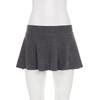 New Sweet Girly Slim Knit Versatile Solid Color Mini Skirt for Women