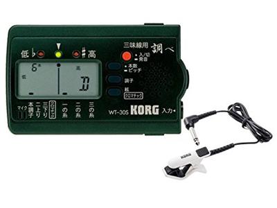 Shamisen Tuner Contact Microphone Set WT-30S + CM-300-WHBK