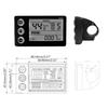 Elektrofahrrad Zubehör 24V 36V 48V LCD Display Motor Controller Wasserdicht