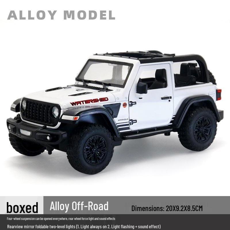 1/24 Alloy Off-Road Vehicle Model Pull-Back Toy with Sound & Light
