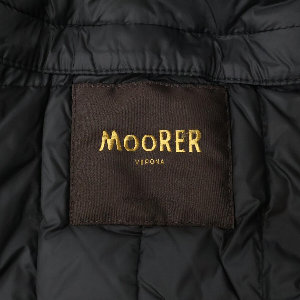 MOORER CASTELNUOVO D/GARDA Daunenmantel aus Kaschmirmischung Mantel 52 schwarzGebraucht