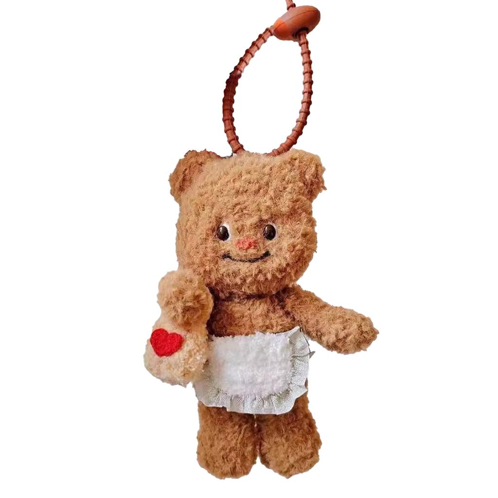 Soft Bear Pendant Fashionable Bag Decoration Cute Bear Keychain Cute Keyrings Backpack Key Rings Car Key Chain Accessory