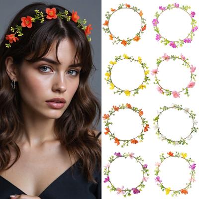 Elegant Rustic Flower Headband for Women Hair Accesories Hairpieces for Outdoor Parties and Romantic Occasion