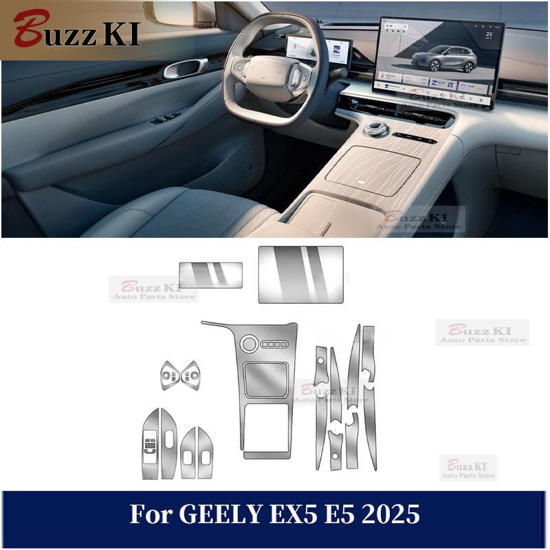 2025 Per GEELY EX5 E5 Pellicola Protettiva in TPU per Console Centrale del Cambio di Navigazione Pretagliata Riparazione Interni Auto Pellicola Protettiva Auto Adesivo Antigraffio