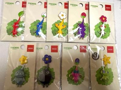 Nintendo Official Store Pikmin Pin Badge Complete Set All 9 Types