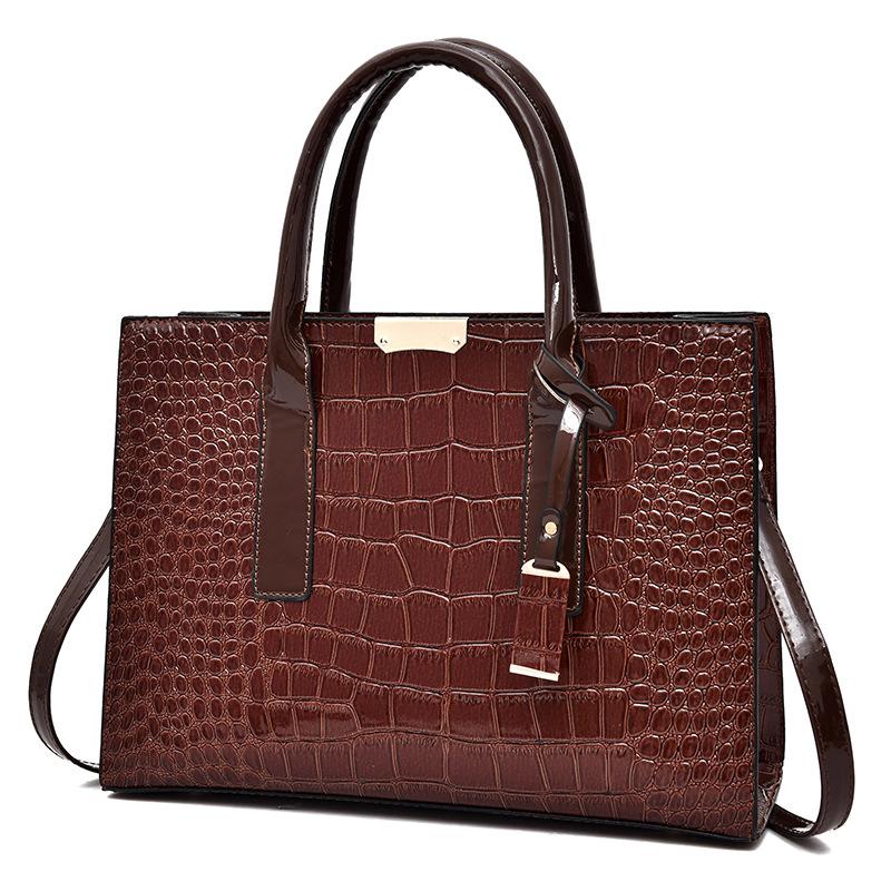 Neuer Damen-Taschenstil Mode Krokodilmuster tragbare Umhängetasche geprägte Messenger Bag mit großem Fassungsvermögen