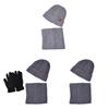 Winter Knit Hat Scarf Set For Men With Warmth Protection
