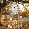 Cattura Sole Uccello Fatto a Mano Campanello a Vento di Halloween Cattura Colorata Decorazione Carina per Giardino Campanello a Vento Fantasma Decorazione da Appendere per Patio Giardino Spettrale