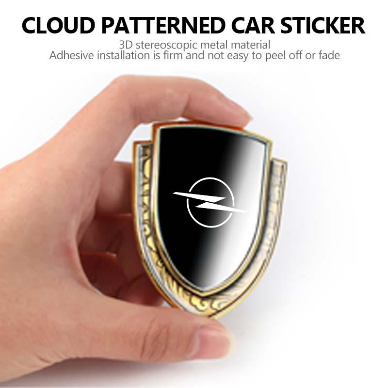 Car Sticker Metal Decal Window Body 3D Car Styling Decoration For Opel Corsa Mokka Astra Cascada Adam Insignia Meriva Vectra