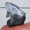 ORZ Open Face Helmet Men's and Women's Four Seasons Dual Mirror Electric Bicycle Full Helmet Tail Wing