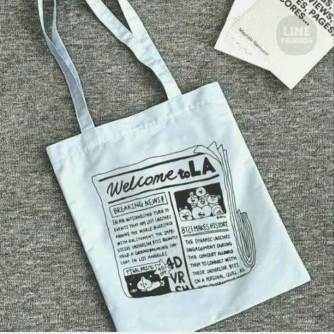 

[USED] BT21LA Eco Bag (CITY-EDITION) Tote Bag Blue