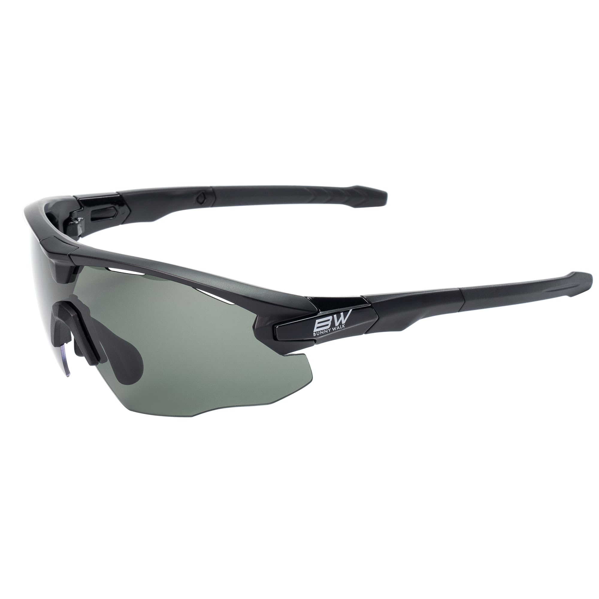 

Polarized Sunglasses Black Single Lens Sports Outdoor [Bunny Walk] BW-026 BW-0260F G-GREEN