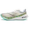 Li Ning Feidian 3 Challenger Slip Resistant, Breathable, And Resilient Low Top Running Shoes Women's White Yellow Green ARMT038-17