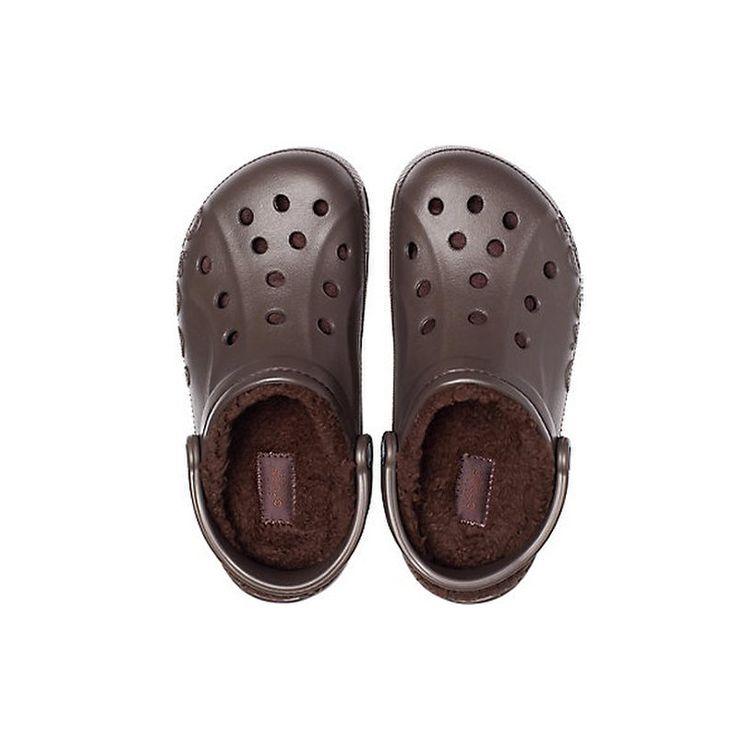Crocs Baya EVA Lightweight Round-Toe Warm Cotton Clogs Unisex clogs Brown 205969-22Z
