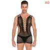 Plus Size Gay Mens Underwear Body Stocking Bodysuit Sexy Gay Underwear Transparent Sexy Underwear for Gay Men