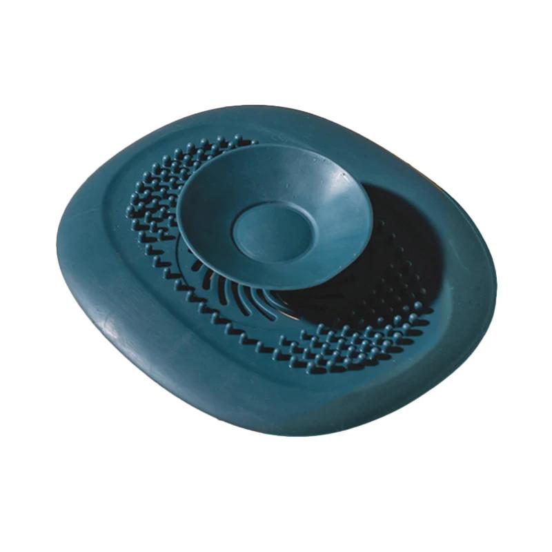 2Pcs Bathroom Hair Catcher Stopper Shower Floor Drain Cover Filter Deodorant Anti-clogging Kitchen Sink Plug Drain Strainer