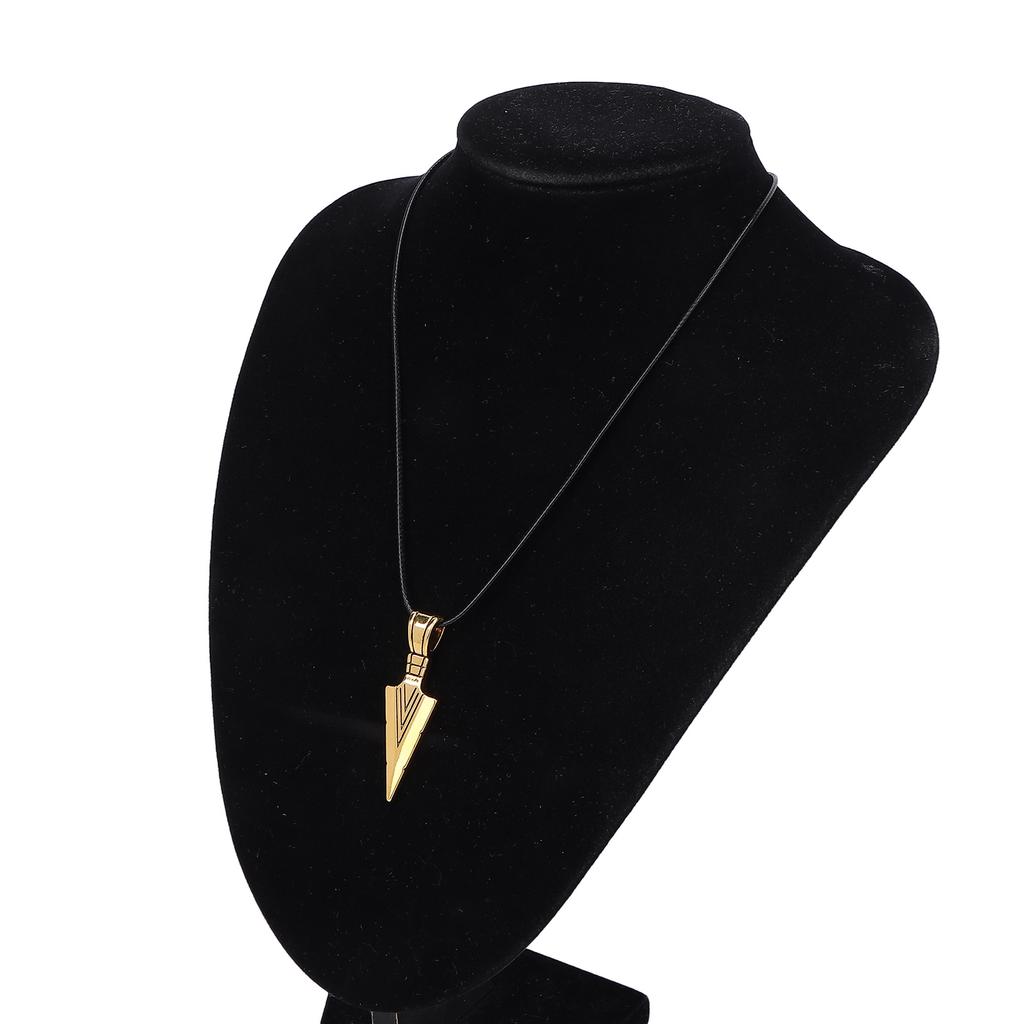 Necklace Alloy Simple Fashionable Arrowhd Pendant Men Necklace Jewelry for Birthday Party
