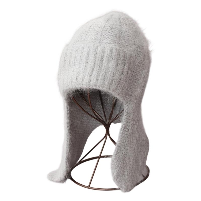 Soft Plush Ear Protections Faux Furs Cold Weather Cap Windproof Earmuffs Unisex Design Winter Earflap Hat Soft Knit Cap