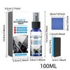 Black Trim Restorer 100ml Simple Car Interior Polish Liquid Auto Leather Refurbishment Non-Greasy Revitalizing Coating Agent For