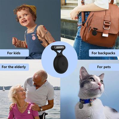 Protective Silicone Case For AirTag Tracker Hidden Brooch Pin Kids Anti-lost Waterproof Holder for Air Tag Tracker Accessories