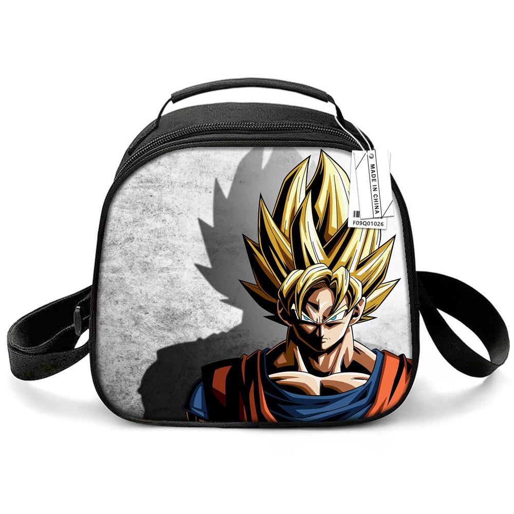 Dragon Ball Children'S Lunch Bag, Elementary School Lunch Box Bag, Ice Bag, Cartoon Shoulder Portable Meal Bag