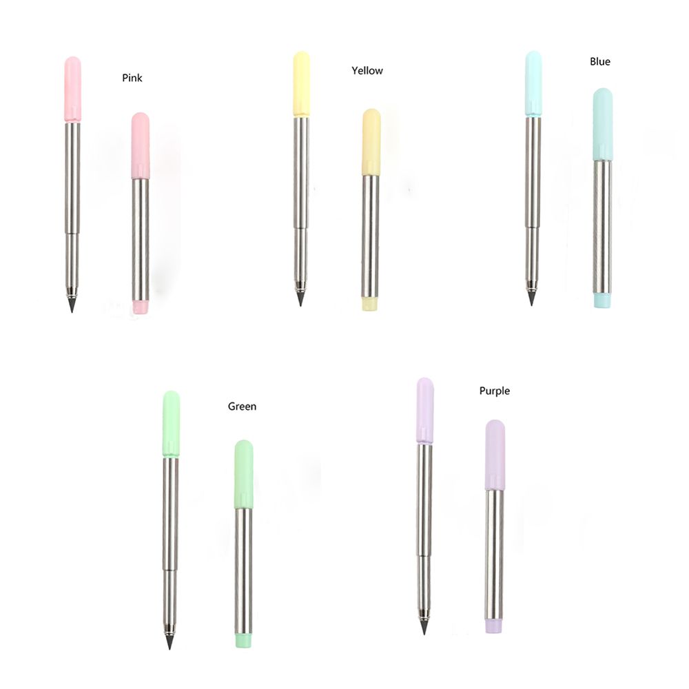Stationery Signature Creativity Metal Pen Pencil Inkless Pencil Retractable Pen