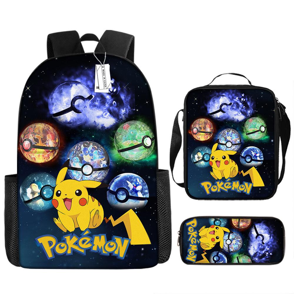 Primary And Secondary School Students Schoolbag Cartoon Backpack Breathable And Wear-Resistant Children'S Backpack Satchel Pencil Bag Set