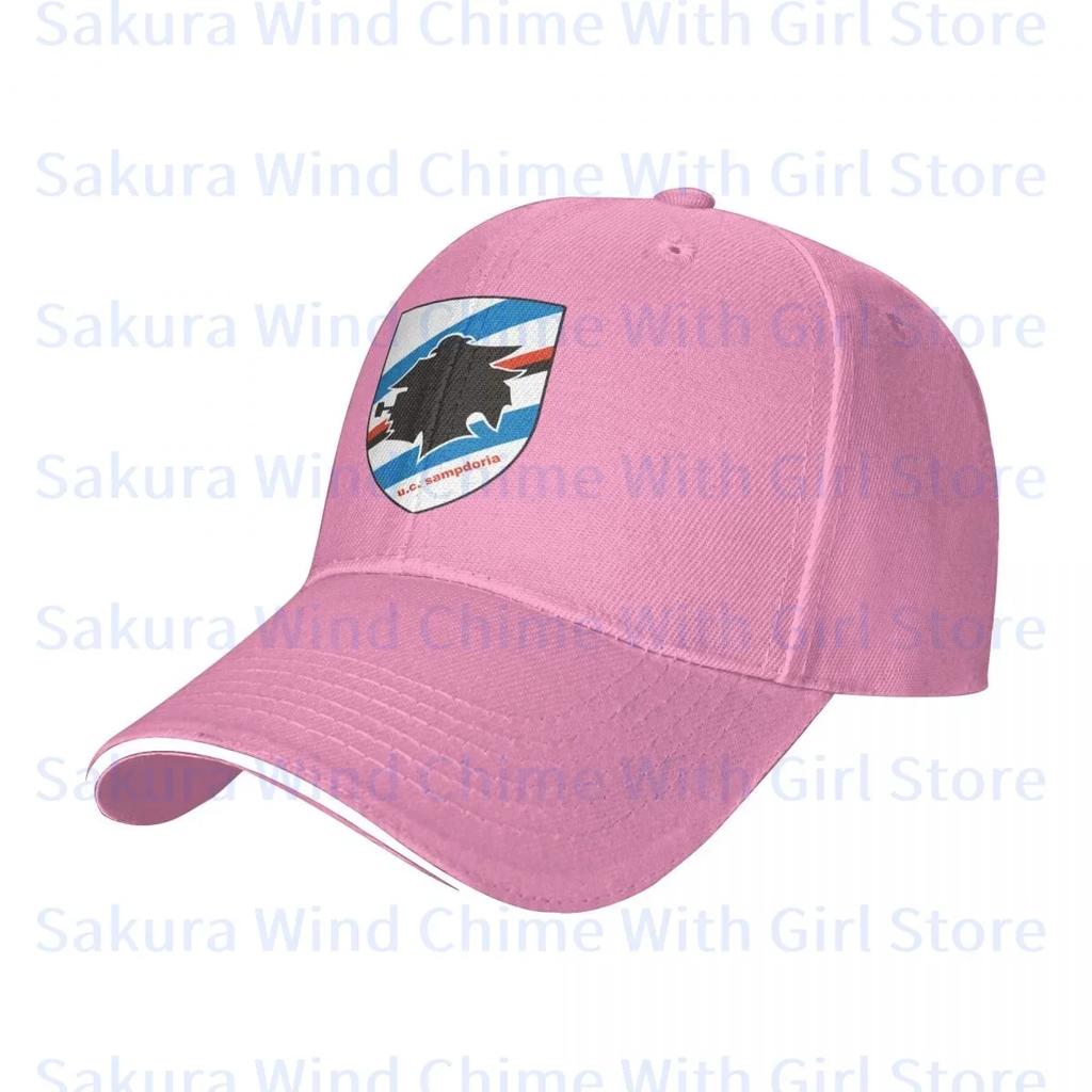 Módní baseballová čepice Sampdoria pro unisex POLYESTEROVÉ klobouky Nastavitelný klobouk Ležérní klobouk pro řidiče kamionu