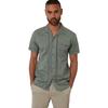 Threadbare Mens Crochet Trim Short-Sleeved Shirt