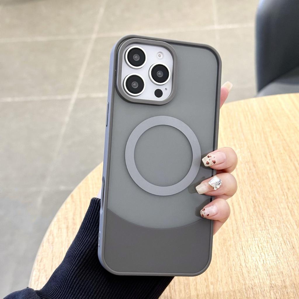 Applicable To Apple 16 Dual Color Combination Mobile Phone Case IPhone 14 Magnetic 11 Side Pro Suction ProMax Protection 12 Protection 13 Set 15
