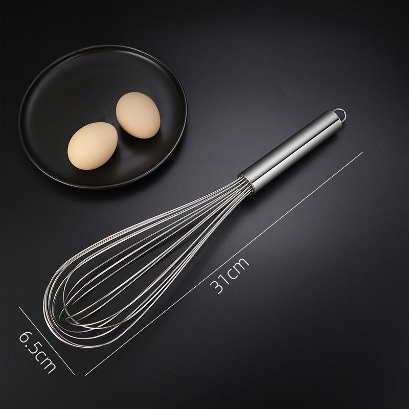 Stainless Steel Whisk Modern Minimalist Baking Utensils Egg Cream Mixer Stick 2