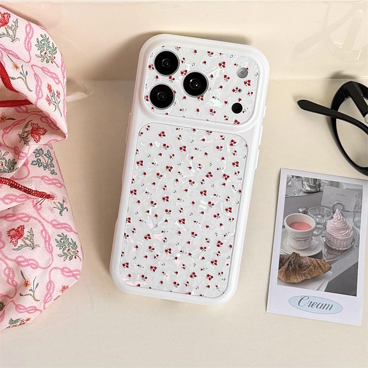 

Rose Shell iPhone 15/17/16 Pro Max Case, Anti-Drop, Textured Design iPhone 15 Pro