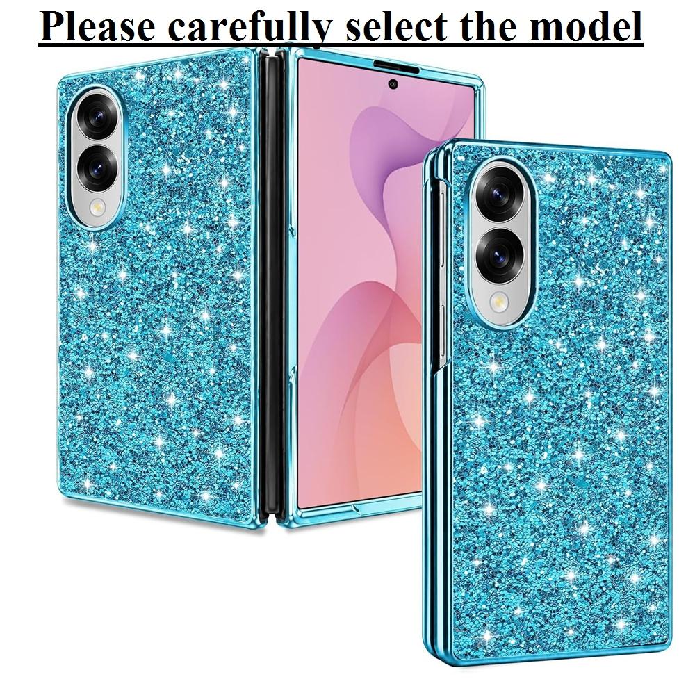Fold8 / Ultra luxusní třpytivý pokovený Bling kryt pro Samsung Galaxy Z Fold 8 Ultra 7 6 5 Fold8 ZFold Pevný PC nárazuvzdorný kryt