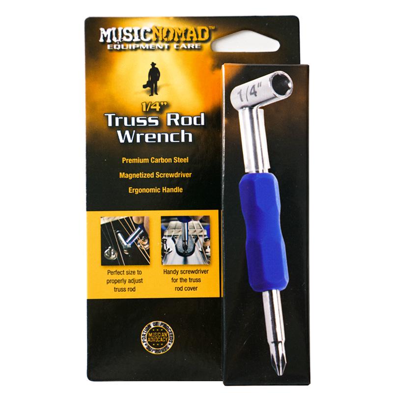 MusicNomad Guitar Care Kit: Headstock Rest, Fret Wrench, String Cutter.