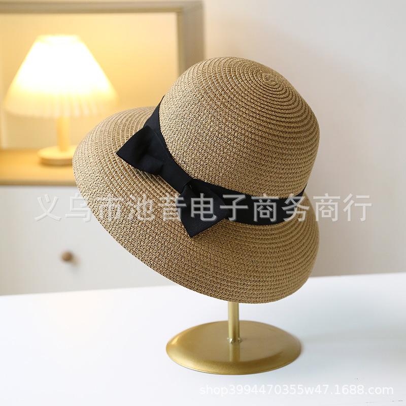 New Straw Hat Women's Sunshade Sunscreen Hat Summer Lampshade Hat Outdoor Fashion Versatile Sun Hat