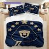 Pumas UNAM Pattern Bedding Quilt Set Quilt Cover Pillowcase Home Decoration Birthday Gift (1 * duvet cover + 2 * pillowcase, without core)