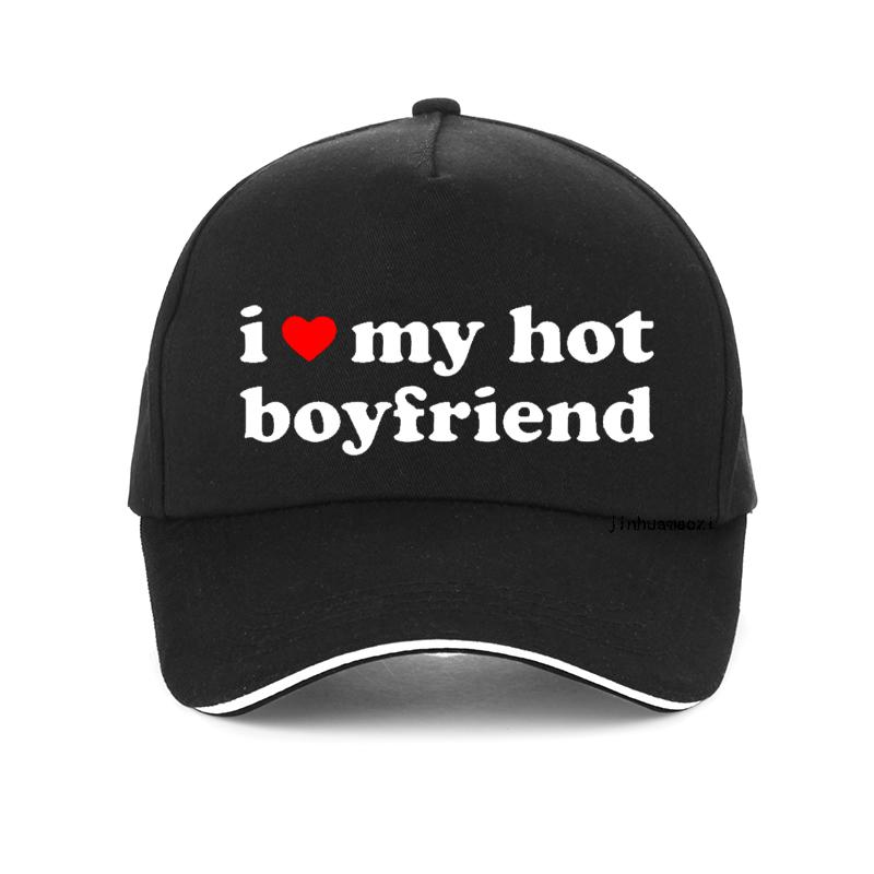 Ich Liebe Meinen Heissen Freund Buchstabendruck Baseballkappe Mode Valentinstag Paar Geschenk Hut Coole Verstellbare Snapback Hüte