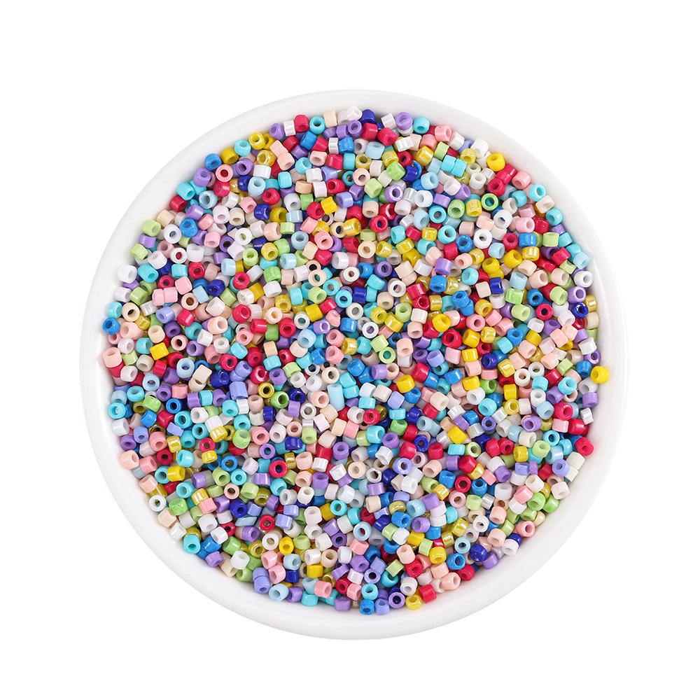 

1800 шт./лот, 2 мм, очаровательный чешский стеклянный бисер, DIY браслет, ожерелье, бусины, форма, разделительная бусина для изготовления ювелирных изделий, аксессуары 2mm x 1800pcs