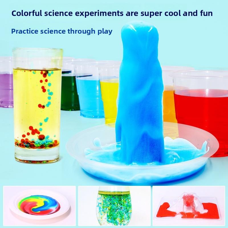 Набір для наукових експериментів для дітей з матеріалами своїми руками для хімічних реакцій та веселого виверження вулкана