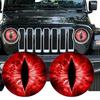 1 Paar Beast Eyes Koplampstickers Realistische Oogstickers Weerbestendig UV-Bestendig Vinyl Eenvoudige Applicatie Uniek Accent voor Vrachtwagens & Off-Road